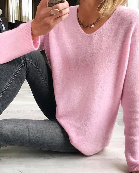 Women's Solid Knit Sweater