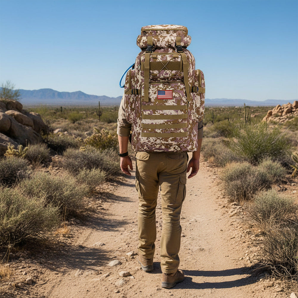 Large Capacity Hiking Backpack – Tactical Daypack for Outdoor Travel