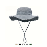 Women's Bucket Hat – Cotton, UV Protection & Adjustable Drawstring