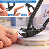 Long-Handle Nail Clipper – Angled Head, Stainless Steel, for Thick Nails