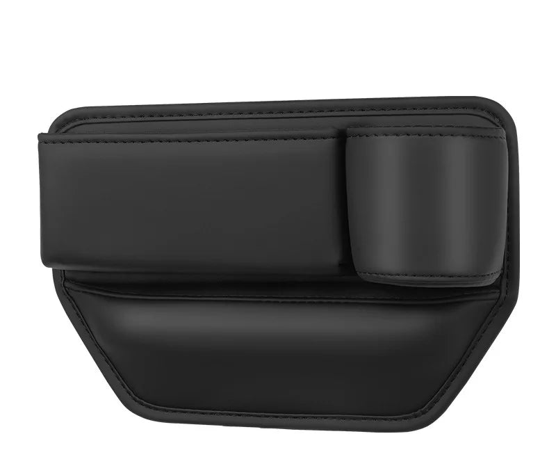 Car Seat Gap Organizer – PU Leather, Cup & Phone Holder, 2-Pack