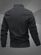Finn Casual Men's Bomber Jacket with Embroidered Lettering - Stylish & Comfortable Outerwear