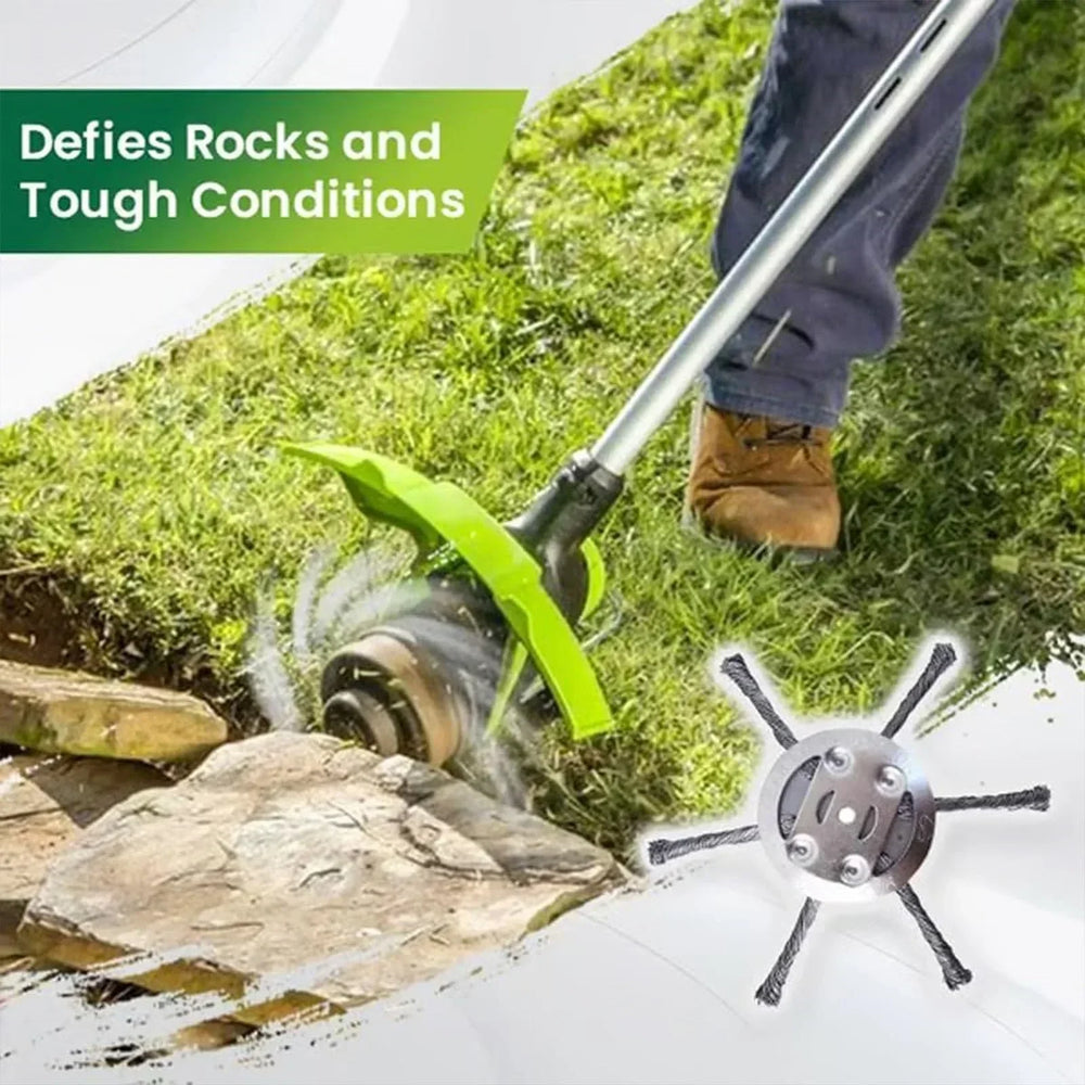 Lawn Edger Trimmer – Durable Metal Build, Tool-Free Quick-Change Blades & 3 or 6 Pack