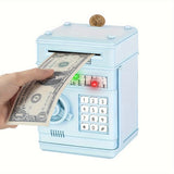 Electronic Money Bank with Code Lock – Sound & LED, Coins & Notes, ABS