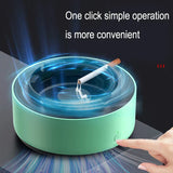 Electronic Ashtray with Air Purifier – Ionic Smoke Filter, One-Button & Portable ABS Design