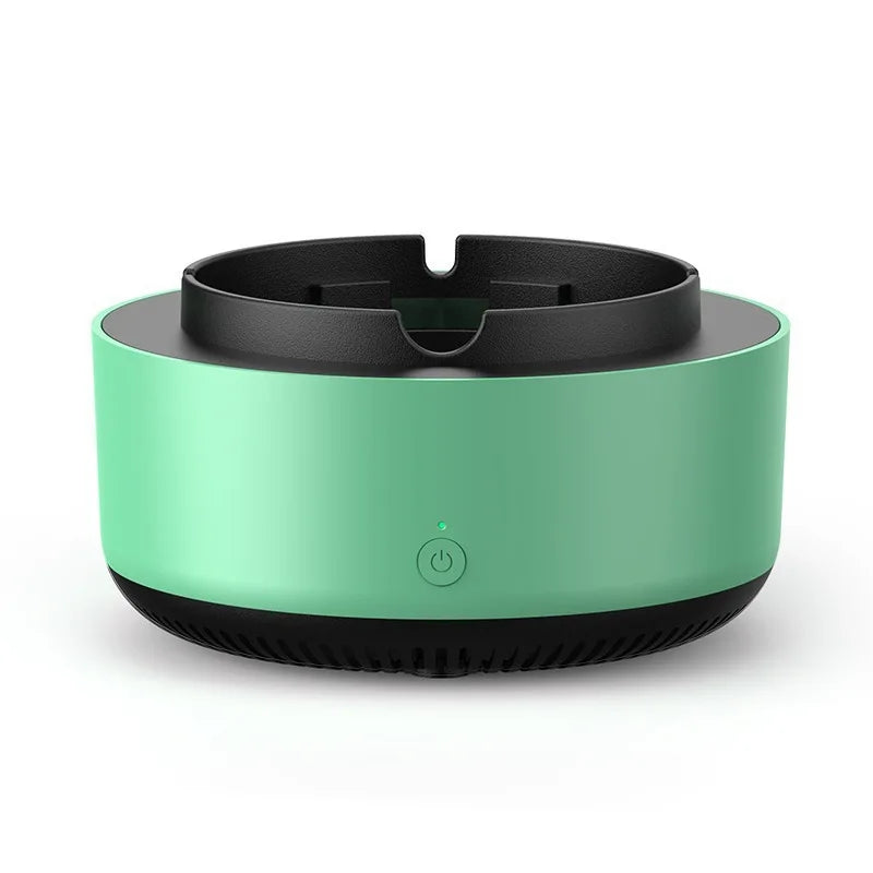 Electronic Ashtray with Air Purifier – Ionic Smoke Filter, One-Button & Portable ABS Design