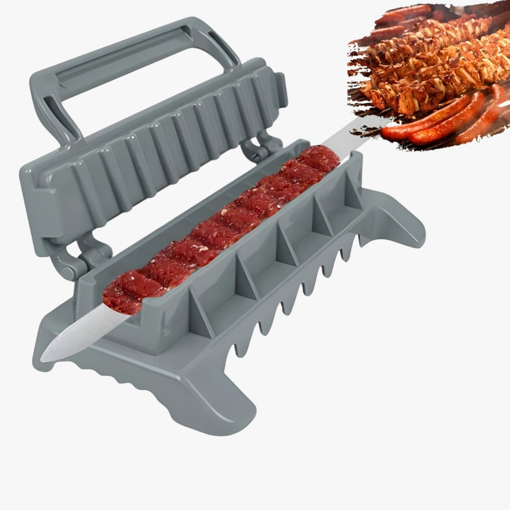 Kebab-Former für den Grill – Perfekte, Gleichmäßige Spieße in Sekundenschnelle | Ideal für BBQ und Grillpartys