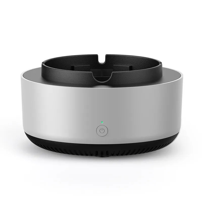 Electronic Ashtray with Air Purifier – Ionic Smoke Filter, One-Button & Portable ABS Design