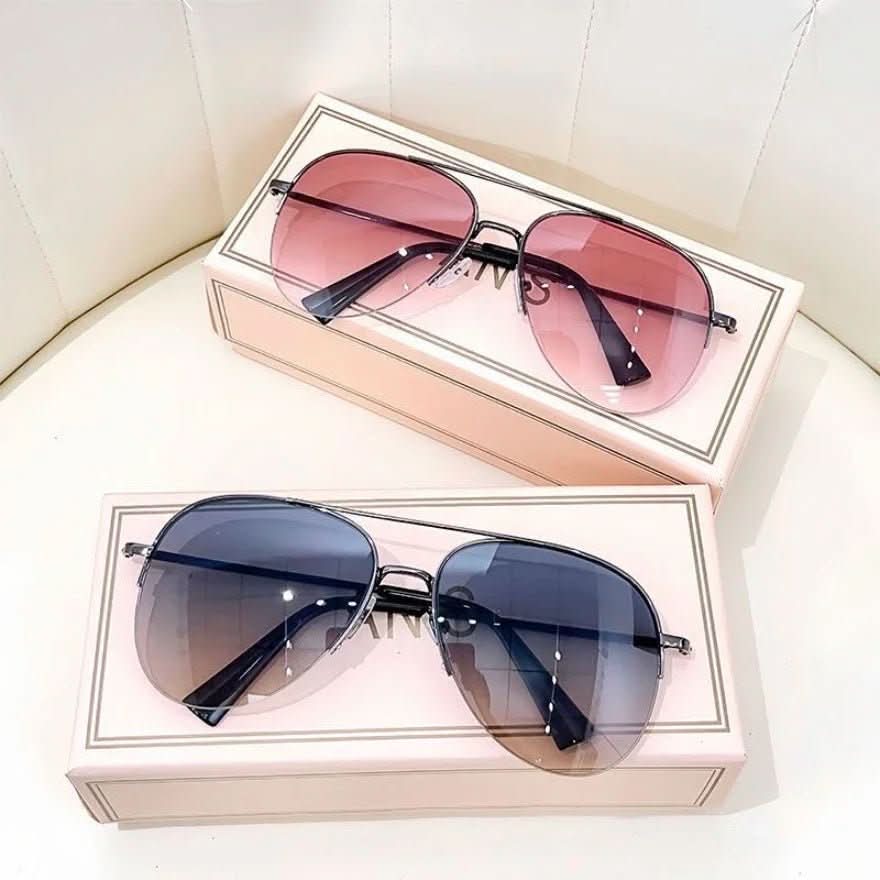 Pilotensonnenbrille mit Farbverlauf und UV400-Schutz