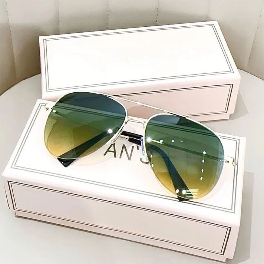 Pilotensonnenbrille mit Farbverlauf und UV400-Schutz
