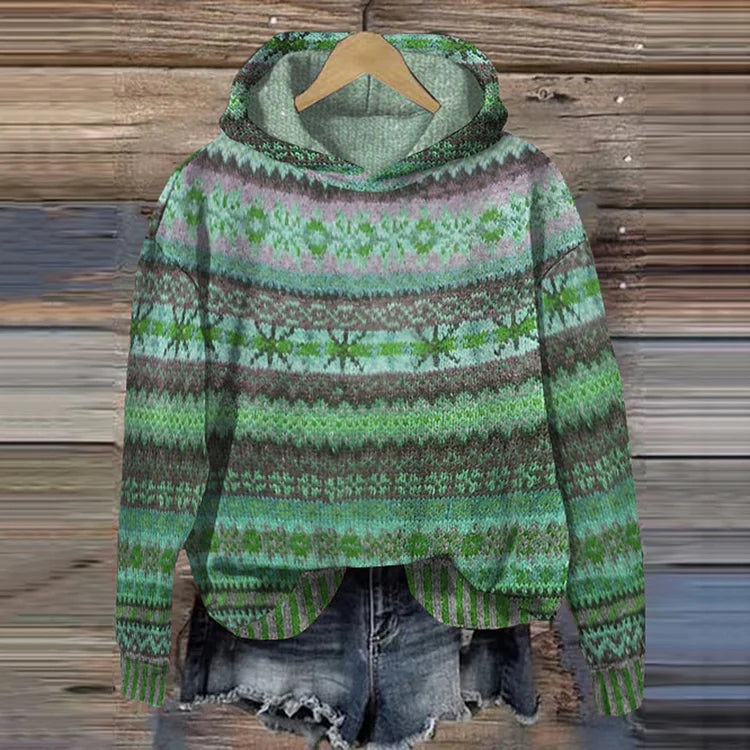 Gaby Ethnic Retro Hoodie - Stylish Vintage-Inspired Sweatshirt for Unique Fashion Lovers