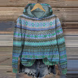Gaby Ethnic Retro Hoodie - Stylish Vintage-Inspired Sweatshirt for Unique Fashion Lovers