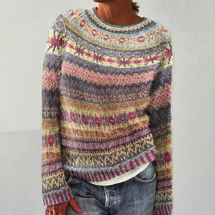 ISABELLA™ Vintage Pullover Sweater | Classic Retro Style Knitwear for Women