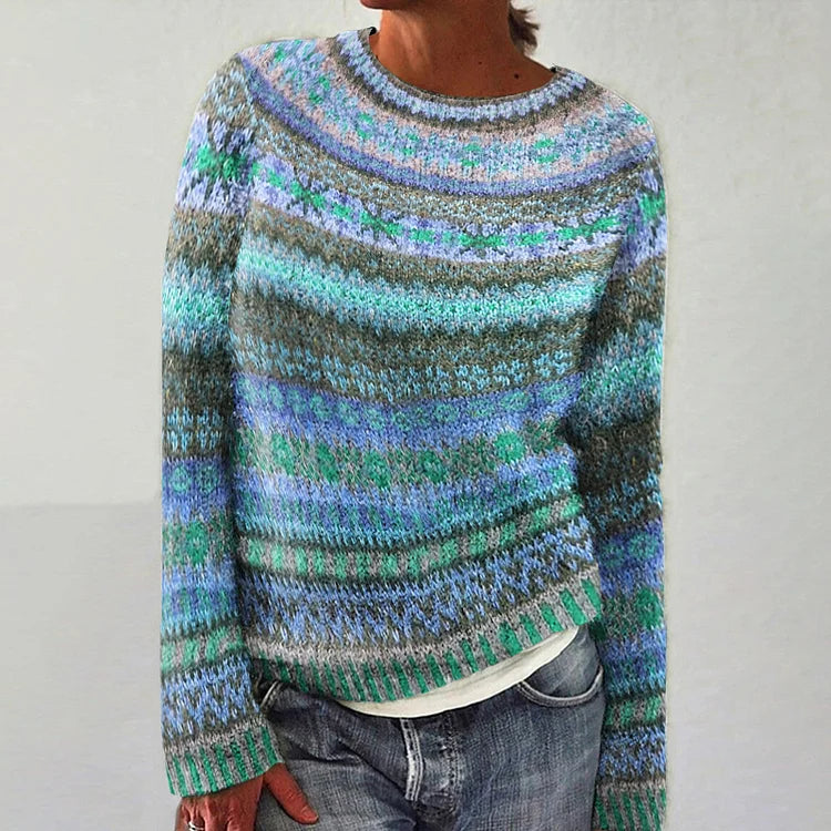 ISABELLA™ Vintage Pullover Sweater | Classic Retro Style Knitwear for Women
