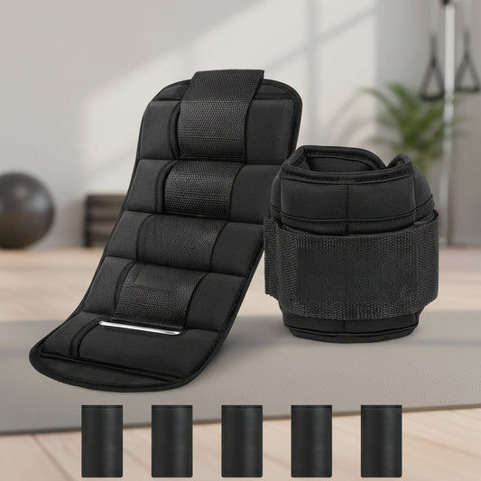 Adjustable Ankle Weights – Unisex, Fitness & Leg Training Set
