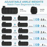 Ankle Weights Adjustable Fitness Leg Training Set