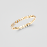 Stacking Ring Geometric Silver Band Cubic Zirconia