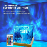 LED Night Light RGB Crystal Projector Lamp Bedroom Decor