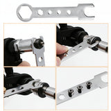 Rivet Gun Drill Adapter Kit Interchangeable Nozzles