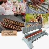 Kebab-Former für den Grill – Perfekte, Gleichmäßige Spieße in Sekundenschnelle | Ideal für BBQ und Grillpartys
