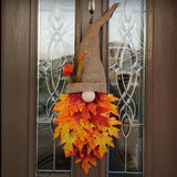 Maple Gnome Door Hanger – Fall Decor, 60×30×7 cm & Durable Fabric