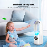 BowLift | Bladeless Portable Fan | Ultra-Quiet, Ergonomic Design & Ideal for Home and Office Use
