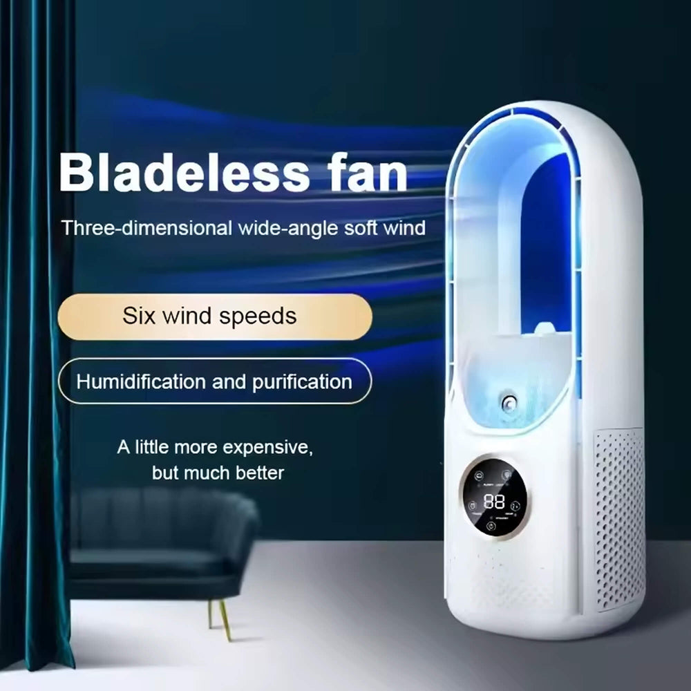 BowLift | Bladeless Portable Fan | Ultra-Quiet, Ergonomic Design & Ideal for Home and Office Use