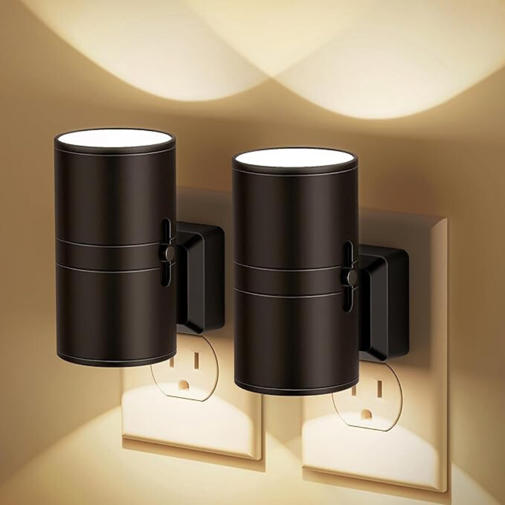 Plug-In Night Light with Light Sensor – 100 Lumens, Dual Mode & Adjustable Brightness