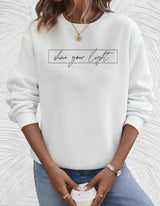 Oversized Women's Sweater with Crew Neck - Autumn Magic Luna