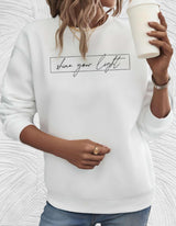 Oversized Women's Sweater with Crew Neck - Autumn Magic Luna