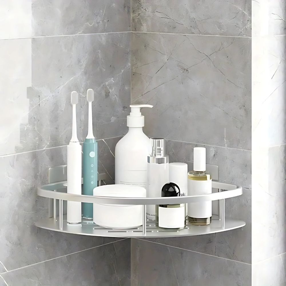 Optimized Product Title: "Eck-Duschregal aus Aluminium – Bohrloses Wandregal für Bad & Dusche, Platzsparend & Rostfrei" 

This title includes relevant keywords while highlighting key features to attract potential buyers.