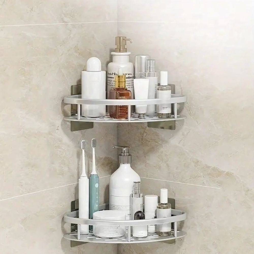 Optimized Product Title: "Eck-Duschregal aus Aluminium – Bohrloses Wandregal für Bad & Dusche, Platzsparend & Rostfrei" 

This title includes relevant keywords while highlighting key features to attract potential buyers.