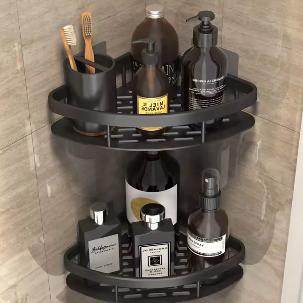 Optimized Product Title: "Eck-Duschregal aus Aluminium – Bohrloses Wandregal für Bad & Dusche, Platzsparend & Rostfrei" 

This title includes relevant keywords while highlighting key features to attract potential buyers.