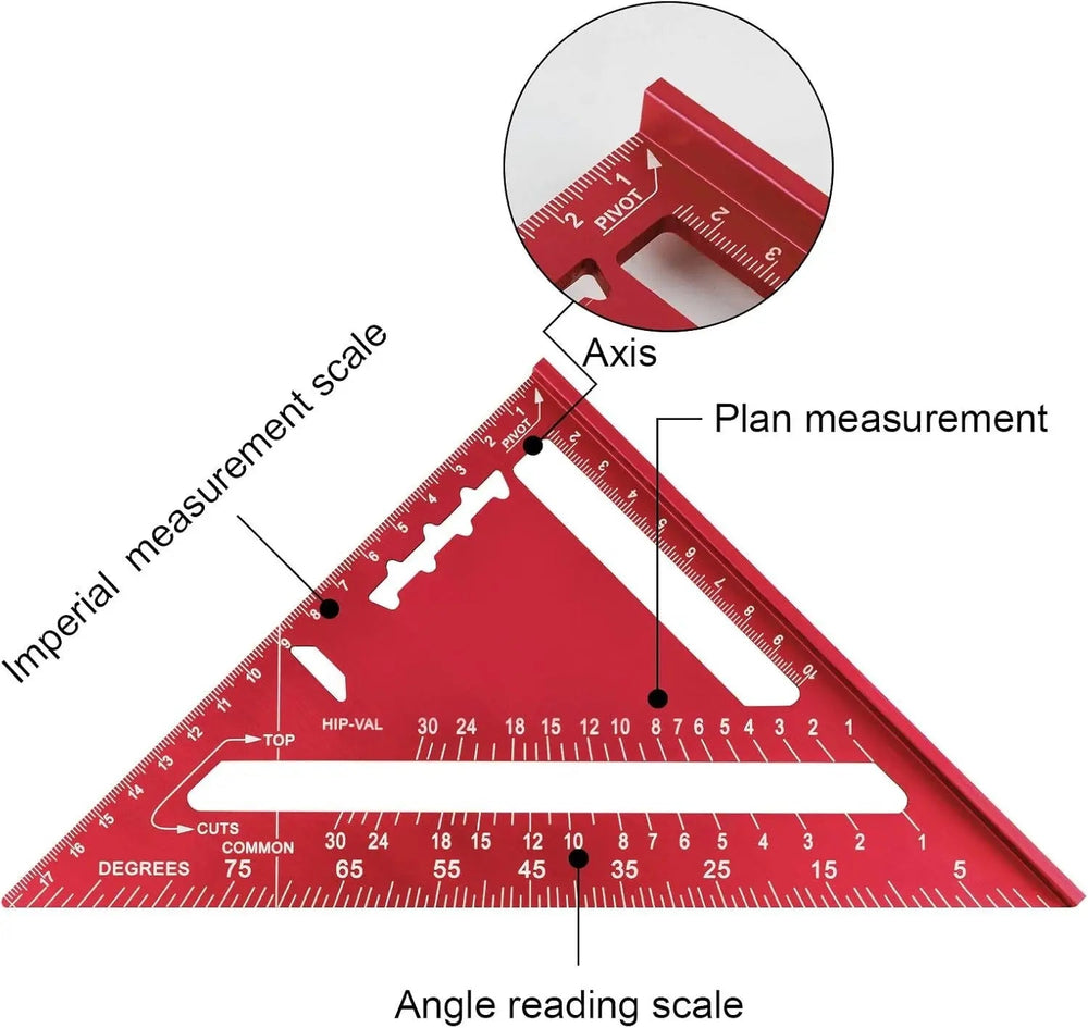 Optimized Product Title: "Präziser Aluminium Dreieck-Winkelmesser – Ideal für Schnelles Messen & Bauprojekte" 

This title includes relevant keywords while emphasizing the product's precision and suitability for various applications, making it more appeal