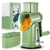 Enhanced Product Title: **5-Blade Rotating Grater with Suction Base – Versatile Kitchen Tool for Effortless Grating and Slicing**