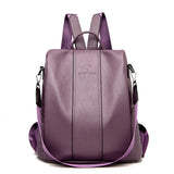 BowLift | Theft-Proof Leather Backpack for Women in Vintage Style