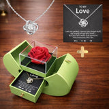 Jewelry Box Rose Apple Shaped Gift Case Soap Flower