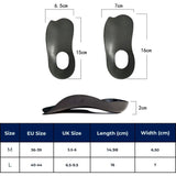 ArchEase Shoe Inserts for Flat Feet | Shoe Insole for Plantar Fasciitis - Foot Arch Support Insole - Foot Cushioning Bowlift
