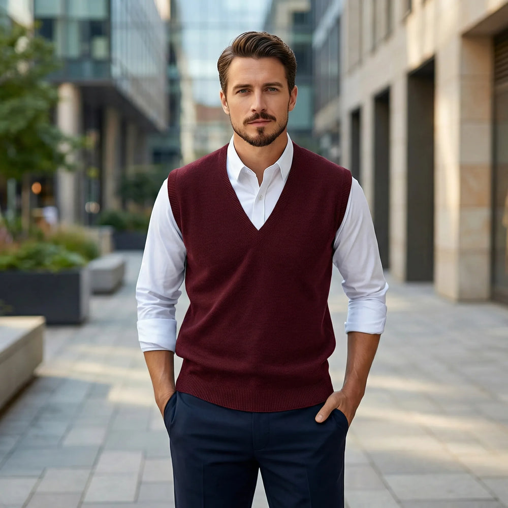 Alexander - Sleeveless V-Neck Vest