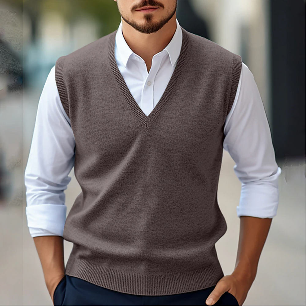 Michael - Sleeveless V-Neck Vest