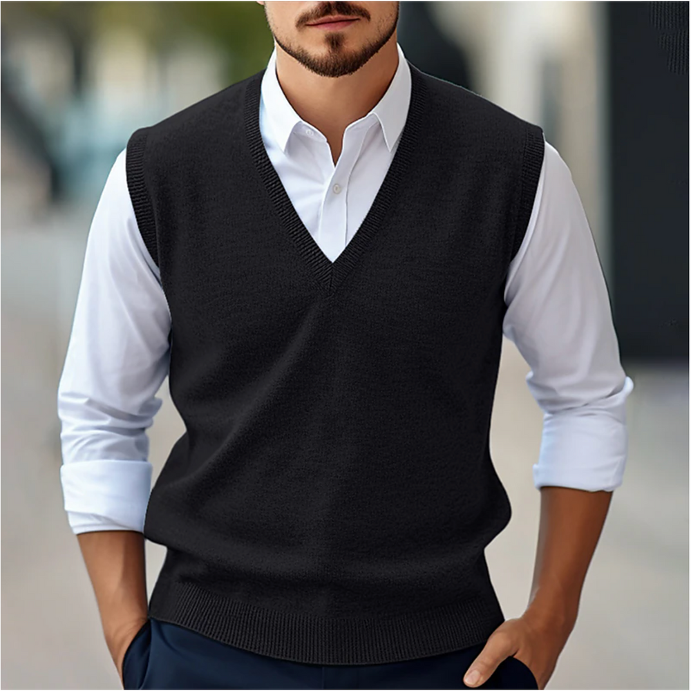Michael - Sleeveless V-Neck Vest