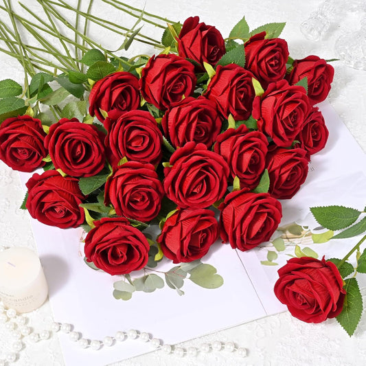 Artificial Flower Bouquet Set – 50-Piece, Wedding Decor & Mother's Day Gift