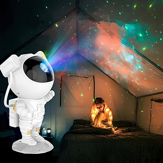 Astronaut Star Projector – LED Night Sky & Ambient Room Lighting