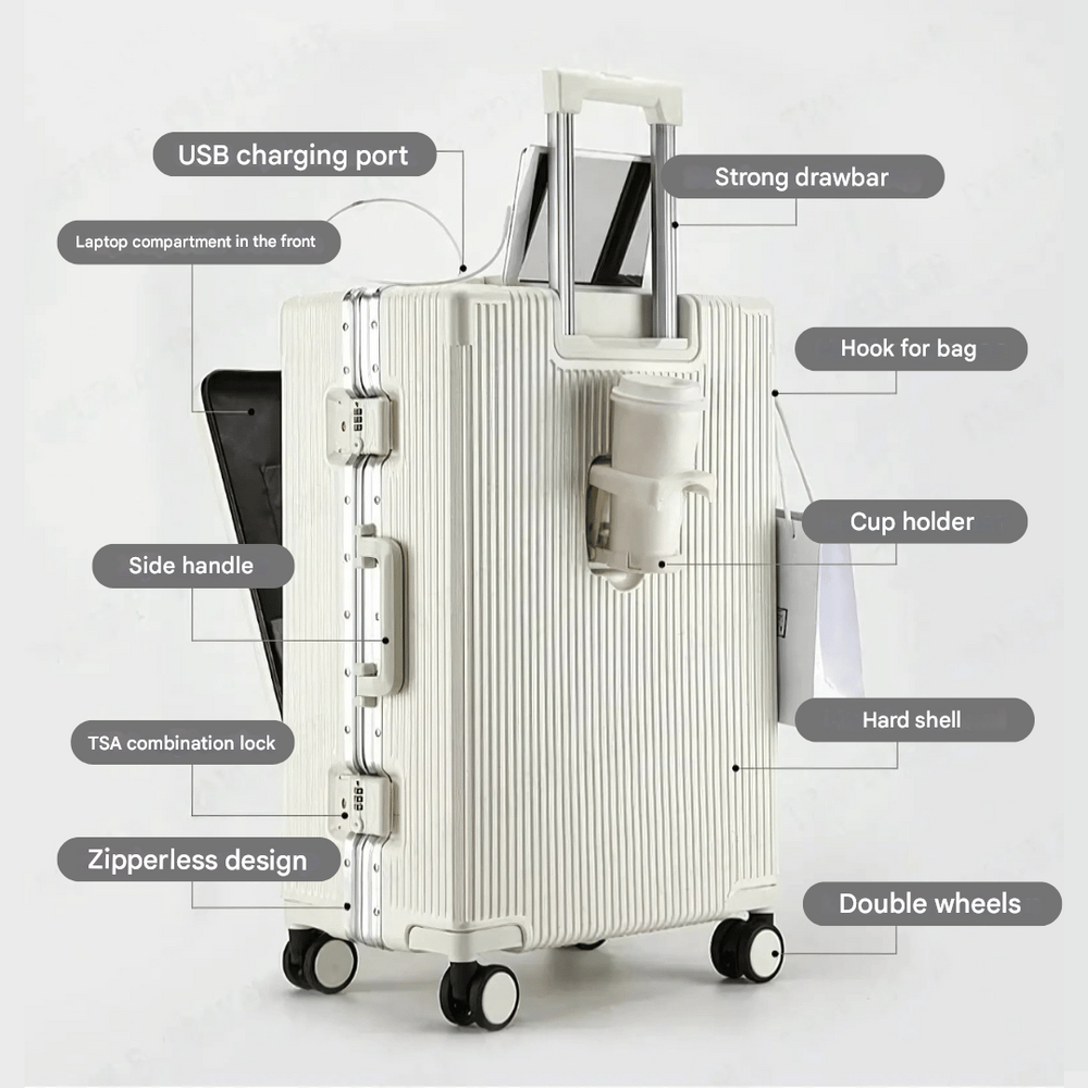 Hardshell Carry-On Suitcase - Manhattan Pro