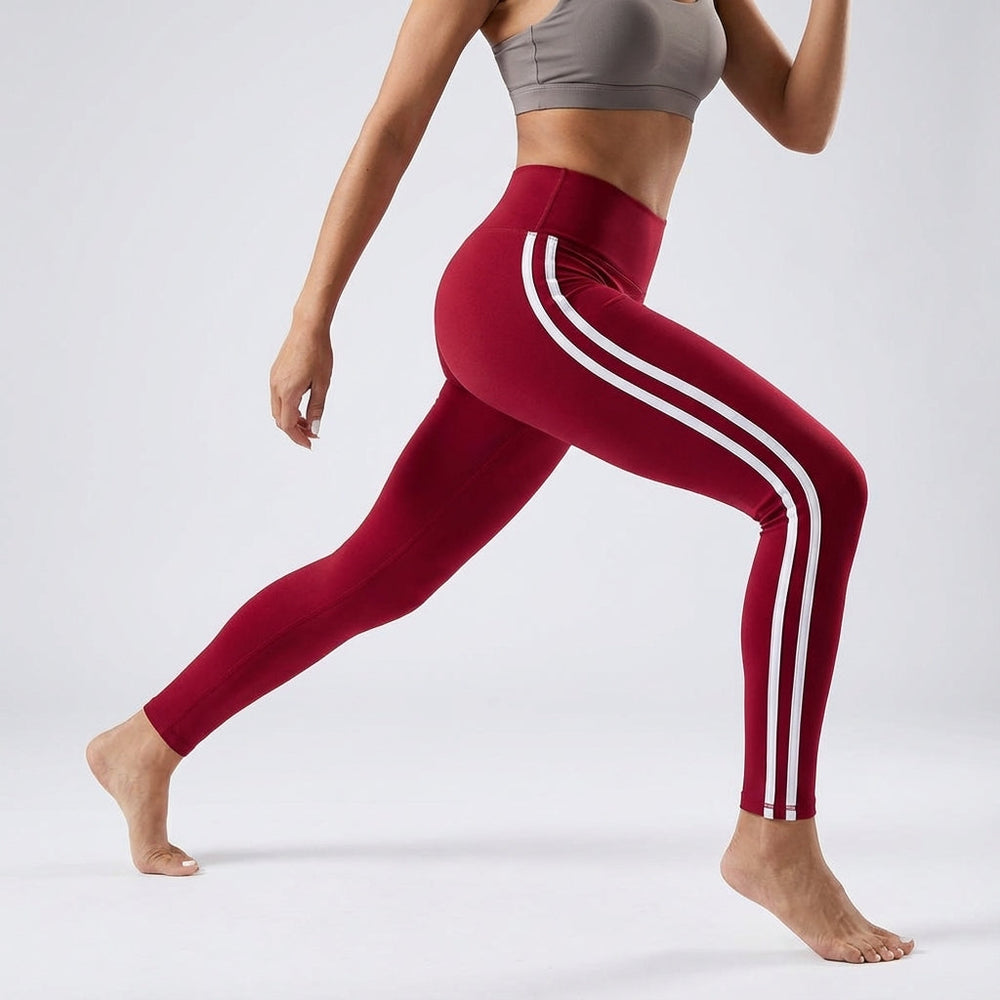 Raquel – Breathable Fitness Pants, Year-Round – Red
