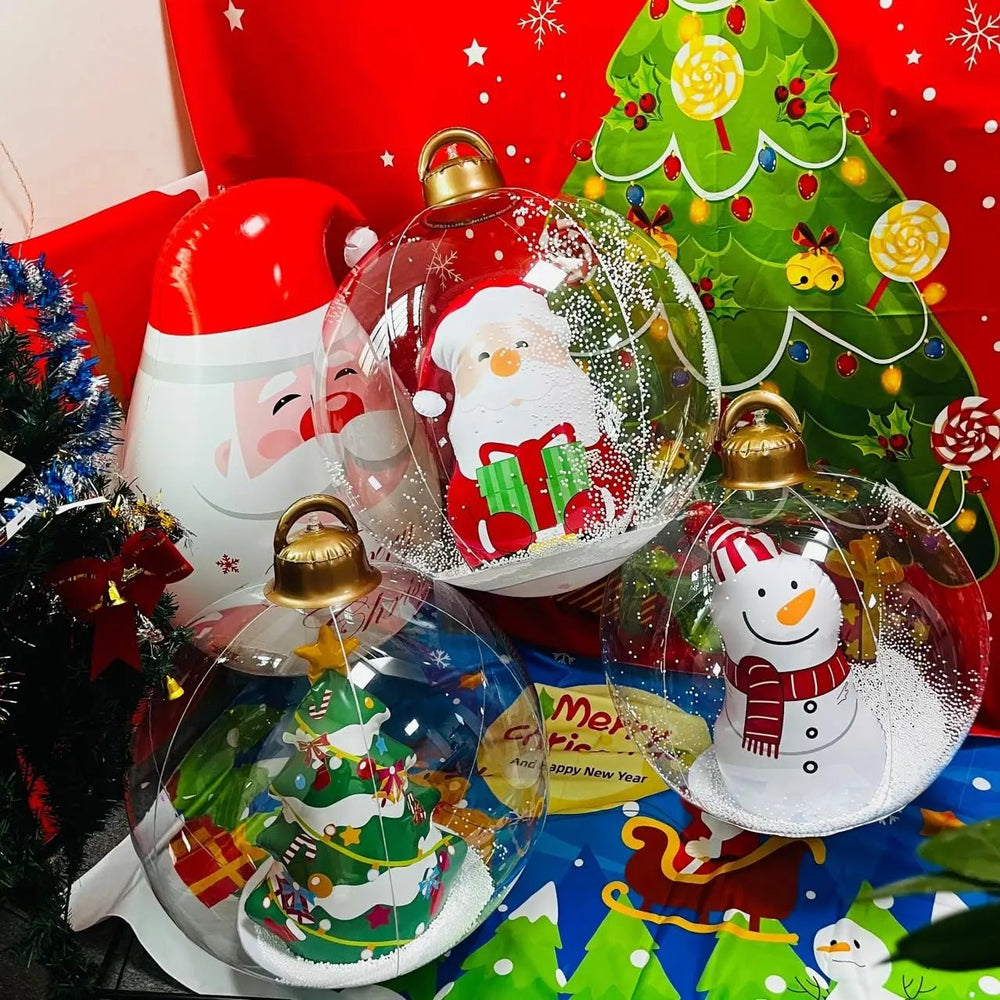 Optimized Product Title: **Leuchtende Aufblasbare Weihnachtskugel mit Fernbedienung – Perfekte Weihnachtsdekoration für drinnen und draußen**
