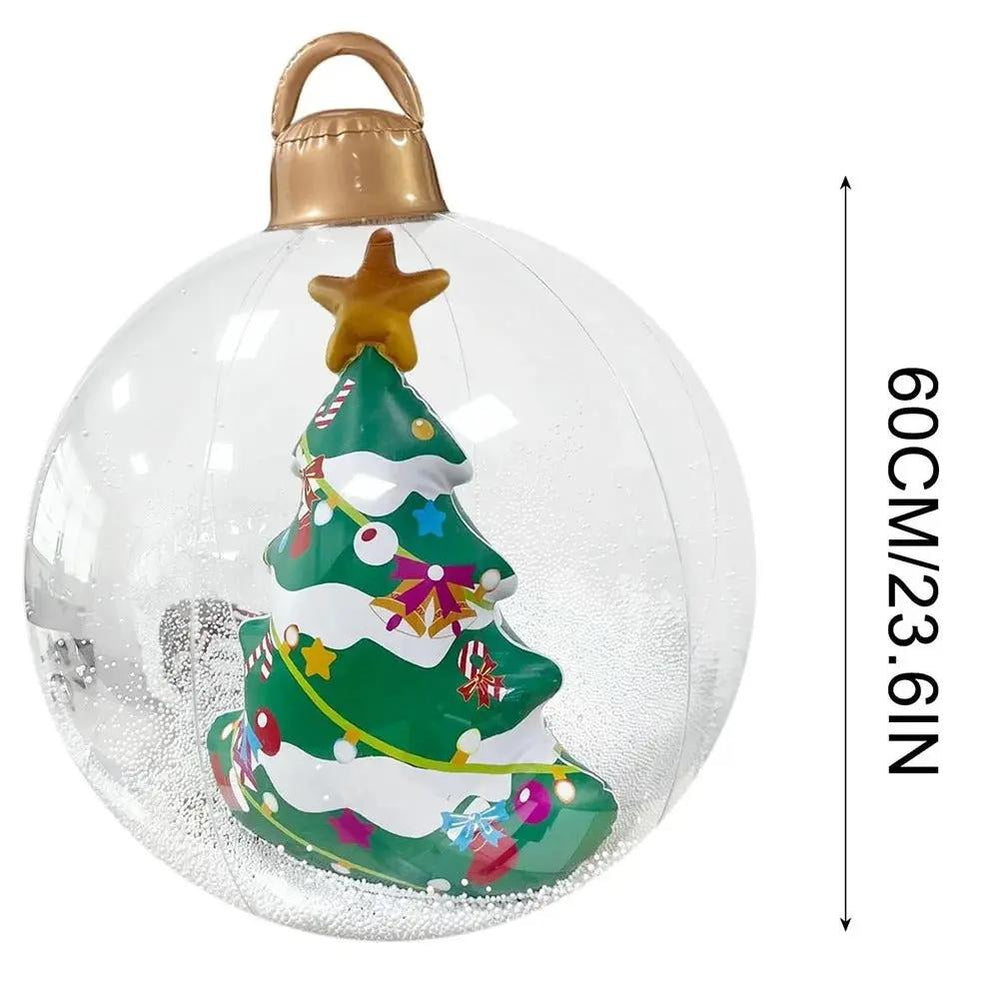 Optimized Product Title: **Leuchtende Aufblasbare Weihnachtskugel mit Fernbedienung – Perfekte Weihnachtsdekoration für drinnen und draußen**