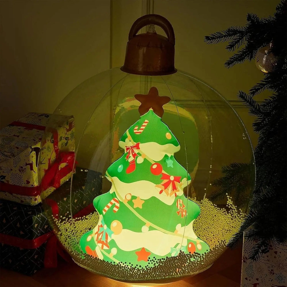 Optimized Product Title: **Leuchtende Aufblasbare Weihnachtskugel mit Fernbedienung – Perfekte Weihnachtsdekoration für drinnen und draußen**