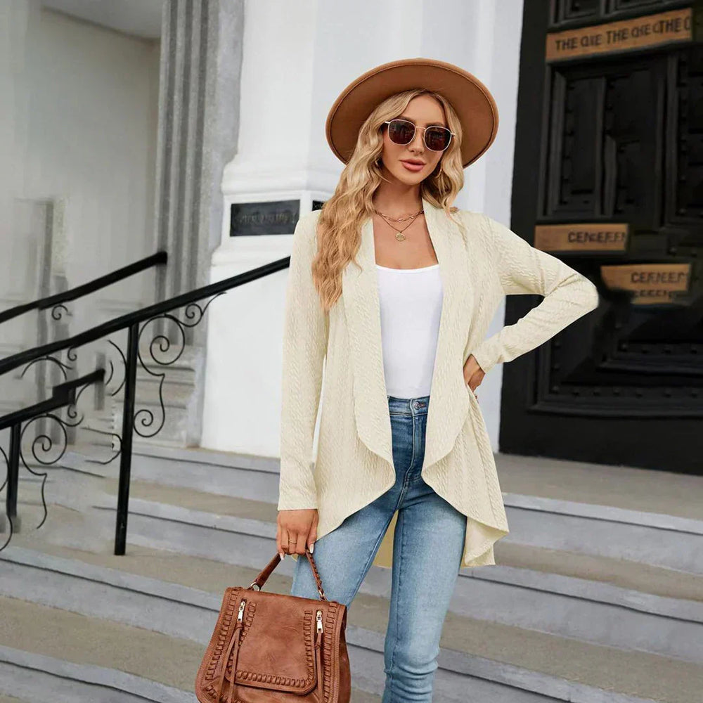 Knitted Ladies Cardigan with Open Fit – Aurora