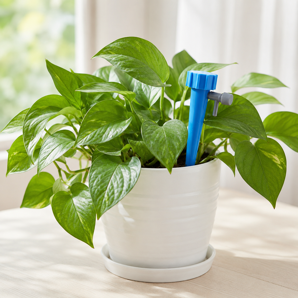 Automatic Plant Watering Spikes – Adjustable Flow, Reusable Design & Tool-Free Setup